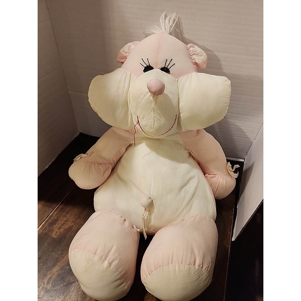 Raro Peluche Wallace Little Friends Gatto Volpe Fox Cat Pink Nylon Parachute 18"